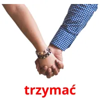 trzymać picture flashcards