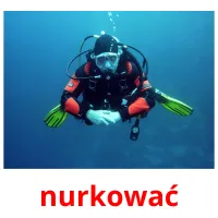 nurkować picture flashcards