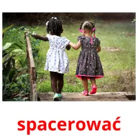 spacerować picture flashcards