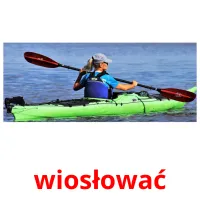 wiosłować picture flashcards