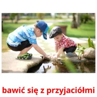 bawić się z przyjaciółmi ansichtkaarten