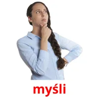 myśli picture flashcards