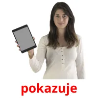 pokazuje picture flashcards