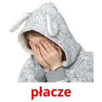 płacze picture flashcards