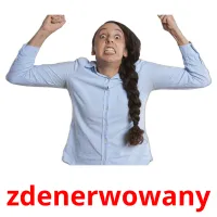 zdenerwowany picture flashcards