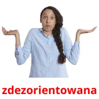 zdezorientowana picture flashcards