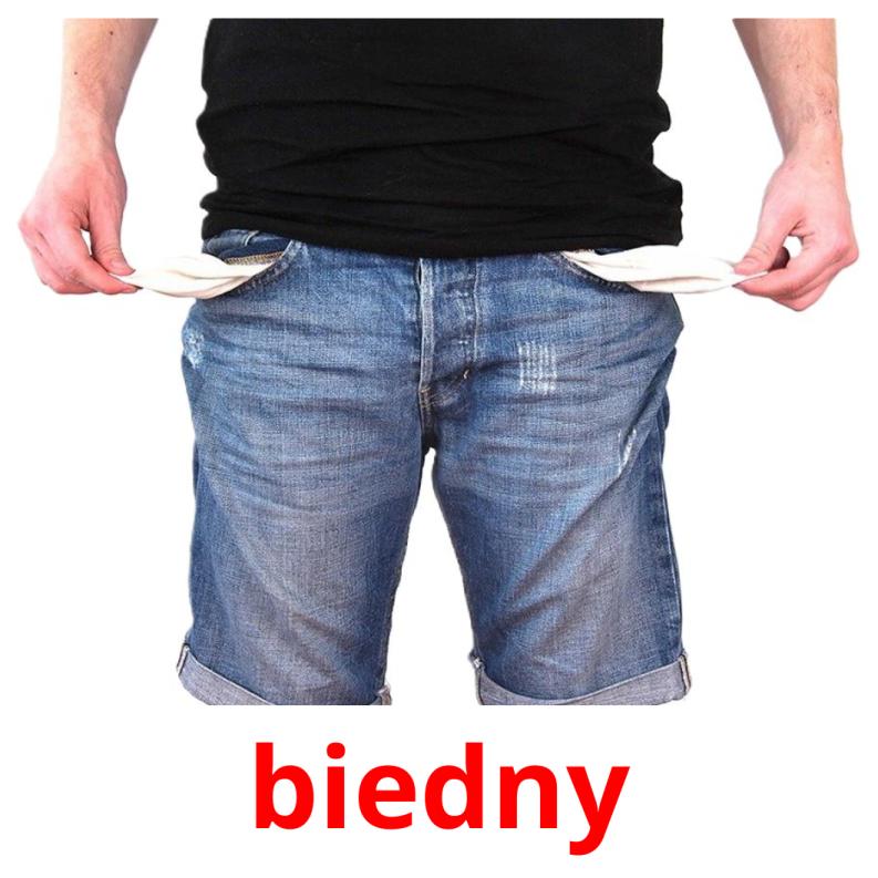 biedny picture flashcards