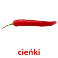 cieńki picture flashcards