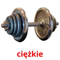 ciężkie picture flashcards