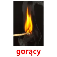 gorący picture flashcards