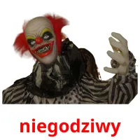 niegodziwy picture flashcards