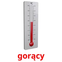 gorący picture flashcards