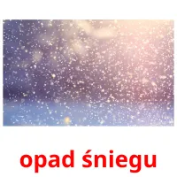 opad śniegu picture flashcards