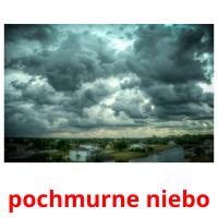 pochmurne niebo card for translate