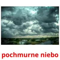 pochmurne niebo picture flashcards