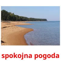 spokojna pogoda picture flashcards