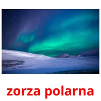 zorza polarna picture flashcards