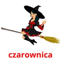czarownica flashcards illustrate