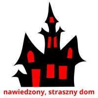 nawiedzony, straszny dom Bildkarteikarten