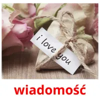 wiadomość picture flashcards