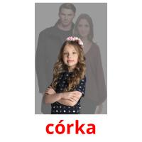 córka picture flashcards