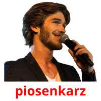 piosenkarz picture flashcards