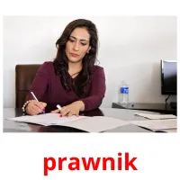 prawnik picture flashcards