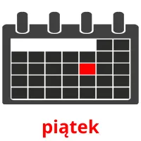 piątek flashcards illustrate