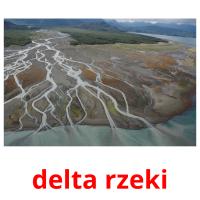 delta rzeki Bildkarteikarten