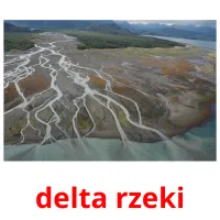 delta rzeki flashcards illustrate