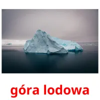 góra lodowa flashcards illustrate