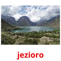 jezioro flashcards illustrate