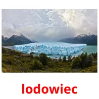 lodowiec flashcards illustrate