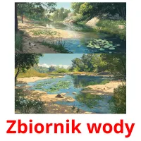 Zbiornik wody flashcards illustrate