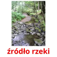 źródło rzeki flashcards illustrate