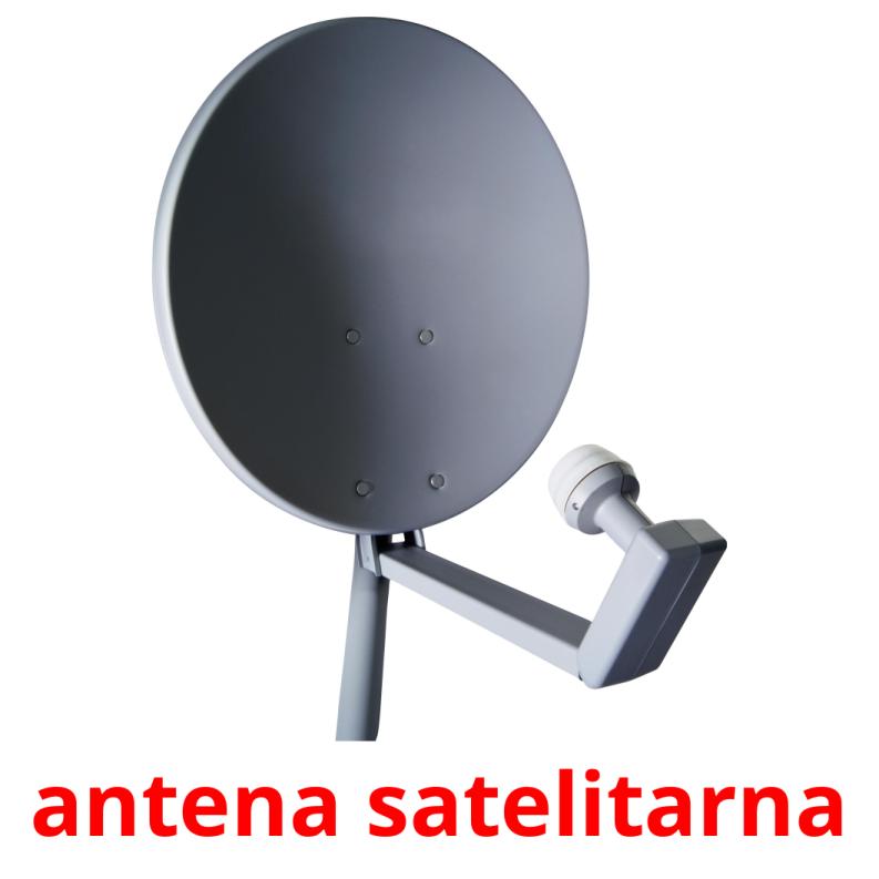antena satelitarna Tarjetas didacticas