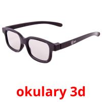 okulary 3d cartões com imagens