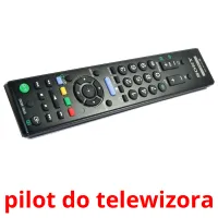 pilot do telewizora picture flashcards