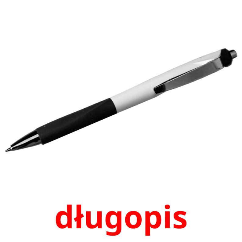 długopis Tarjetas didacticas
