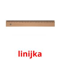 linijka picture flashcards