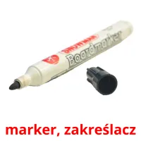 marker, zakreślacz picture flashcards