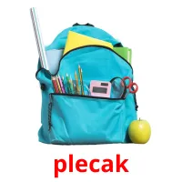 plecak picture flashcards