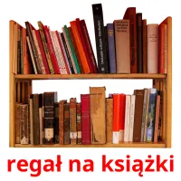 regał na książki picture flashcards