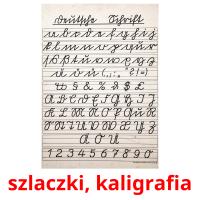 szlaczki, kaligrafia cartões com imagens