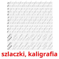 szlaczki, kaligrafia picture flashcards