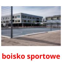 boisko sportowe flashcards illustrate