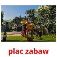 plac zabaw flashcards illustrate
