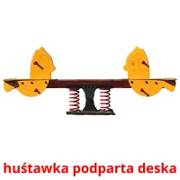 huśtawka podparta deska picture flashcards