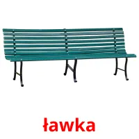 ławka picture flashcards