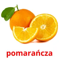 pomarańcza cartões com imagens